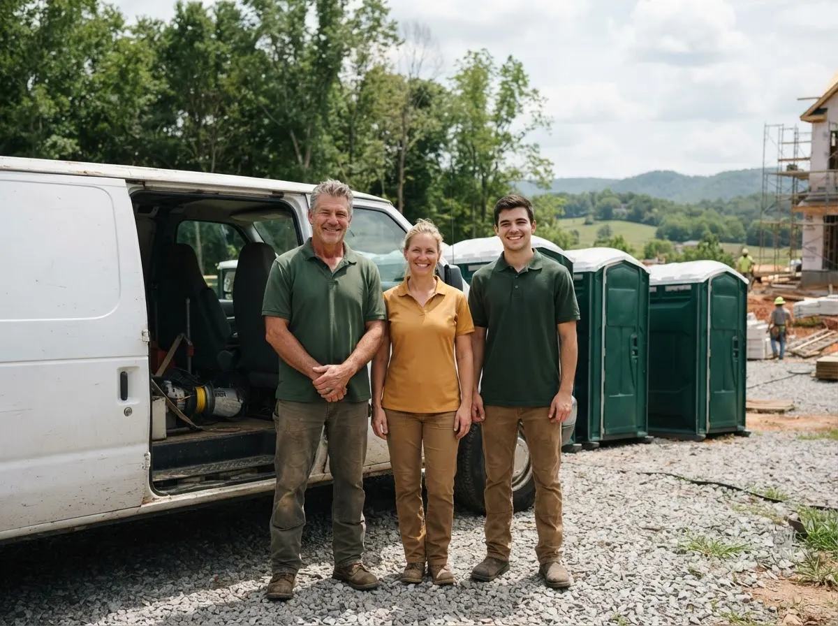 The Mountain Elk Portable Toilets team, portable toilet rentals in Hendersonville, TN